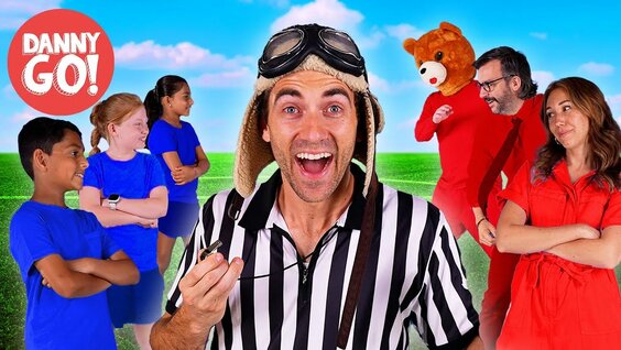 Kids Vs. Adults Freeze Dance Game! | Brain Break | Danny Go! Songs for ...
