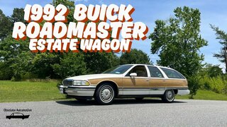 1992 Buick Roadmaster Estate Wagon Full Walkaround.  Test Drive.  Features and Options.  Malaise Era