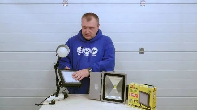 LED прожектор без пульсации света! Navigator NFL-02 - Смотреть онлайн в ...