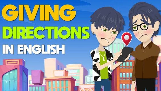 How to Give Directions in English | English Speaking Conversation ...