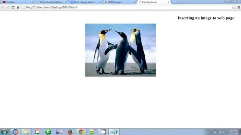 How To Insert Image in HTML Web Page Using Notepad Tutorial 2 ...