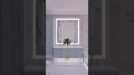 #relaxing дизайн ванной комнаты с породами белого мрамора дизайнер Александра Величко