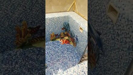 Строительство бассейнов, панно из мозаики