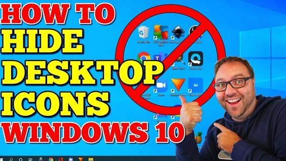 How To Hide Icons From Desktop Windows 10 Tutorial DaftSex HD