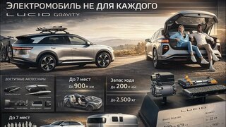 Lucid Gravity - лучший американец , 900 вольт, 7 мест.  Ваше мнение ?