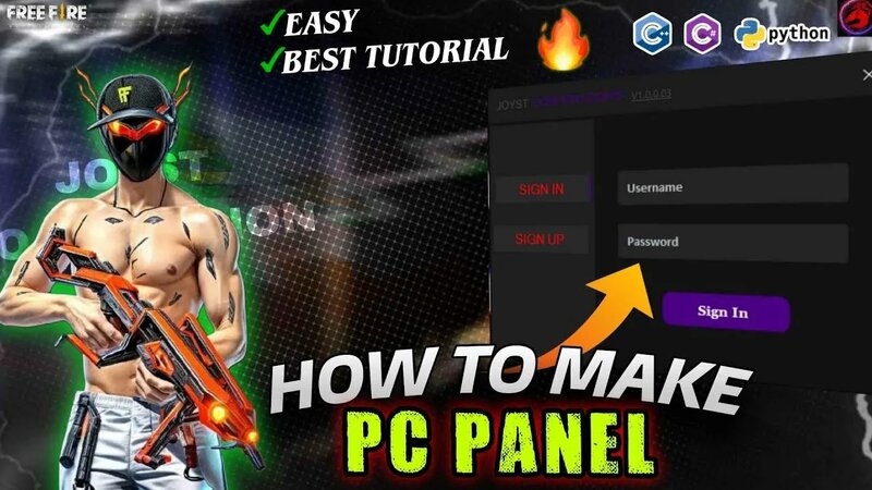 How to Make Free Fire PC Panel | Basic to Advance Series | Tutorial ...