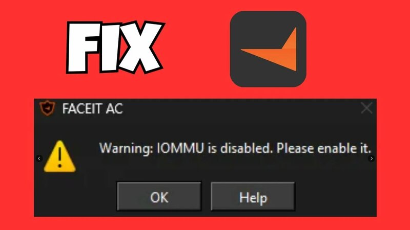 Fix “Iommu Is Disabled” Faceit Anti-Cheat Error | Fix Faceit TPM ...