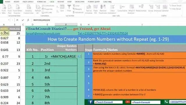 Generate Random Numbers without Repetition - Смотреть онлайн в поиске ...