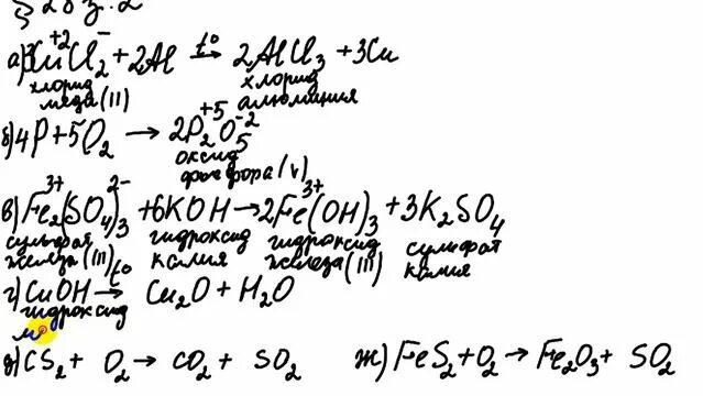 ГДЗ по химии 8 класс, Габриелян. Химические уравнения. § 28, з.2 ...