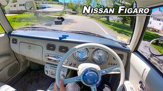 1991 Nissan Figaro POV Test Drive - The Happiest Car on Earth (Binaural Audio)
