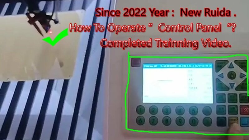 how to Setup Ruida Control Panel For Laser Engraver Cutter Machine 1390 ...