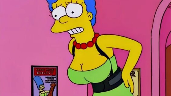 Смотрите порно видео: Большие сиськи у Мардж Симпсон.  Топ ролики от PornoBomba.