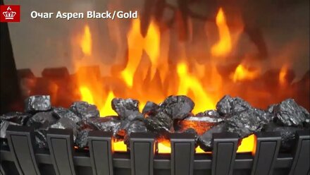 Видеообзор на очаг Royal Flame Aspen Black/Gold от Биокамин.рф