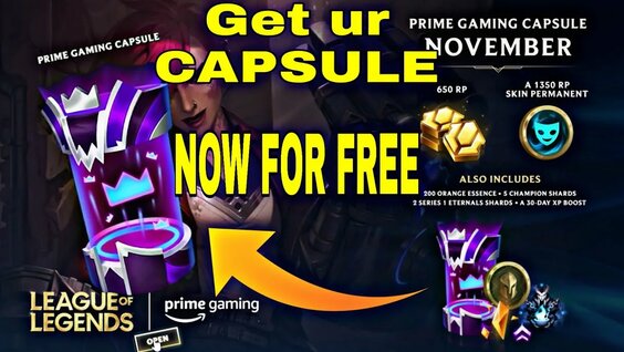 Prime Gaming Capsule OPENING, League of Legends