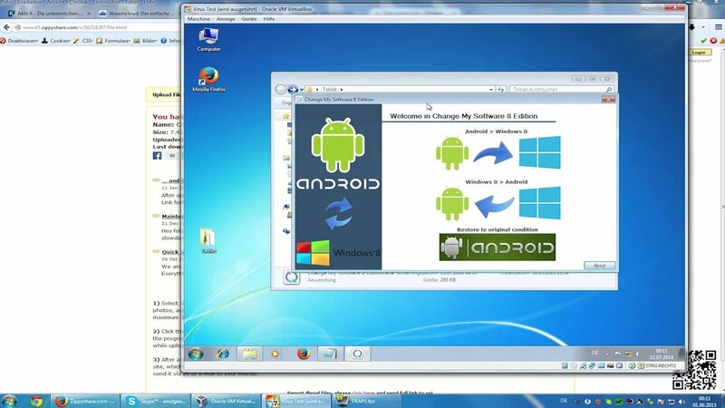 Windows 8 auf Android Tablet FAKE (Change My Software 8) - Смотреть ...