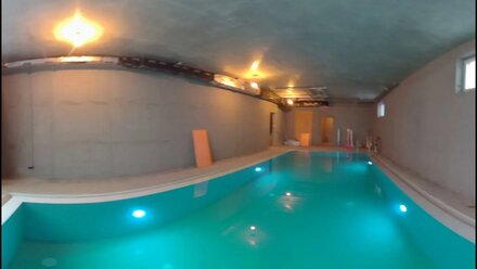 VR 360° Бассейн. Переливной бассейн-первый запуск. 360 VR.