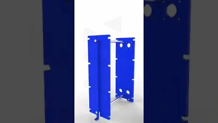 Пластинчатый теплообменник ВАРМ А2м Plate heat exchanger