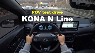 2021 Hyundai Kona N line 1.6 T-GDi AWD POV test drive