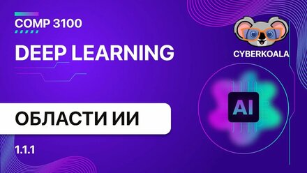 COMP 3100 - Deep Learning - 1.1.1 - Области искусственного интеллекта