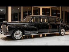 ЗИС-110 1945 — Легендарный Советский Лимузин в Чёрном Зеркальном Цвете | История Авто Эпохи
