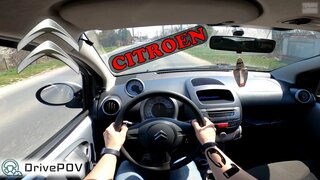 Citroen C1 1.0i 2005 | 68HP-93NM | POV TEST Drive, POV Acceleration, POV TOP Speed, CITY | #DrivePOV