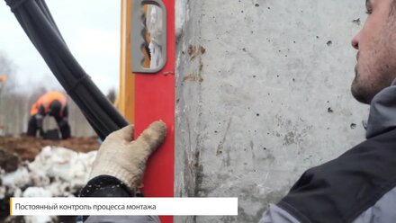 Baumatik забивает сваи на ФОСАГРО.