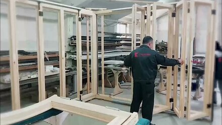 Новости с производства: Уникальное решение для остекления домов.