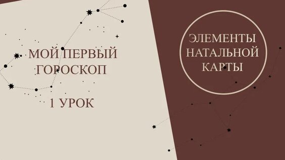 Курс астрологии для начинающих — 1 урок — Видео от Мастерская Астрологии