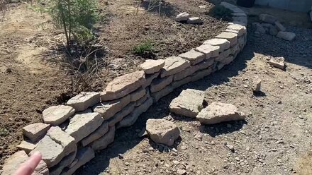 Ландшафт на участке перед установкой бани «Русский пар»