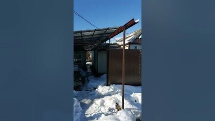 Забор и навес в Адыгее который мы построили