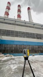 Проводим лазерное 3D сканирование котельной для контроля вертикальности труб. 🏭