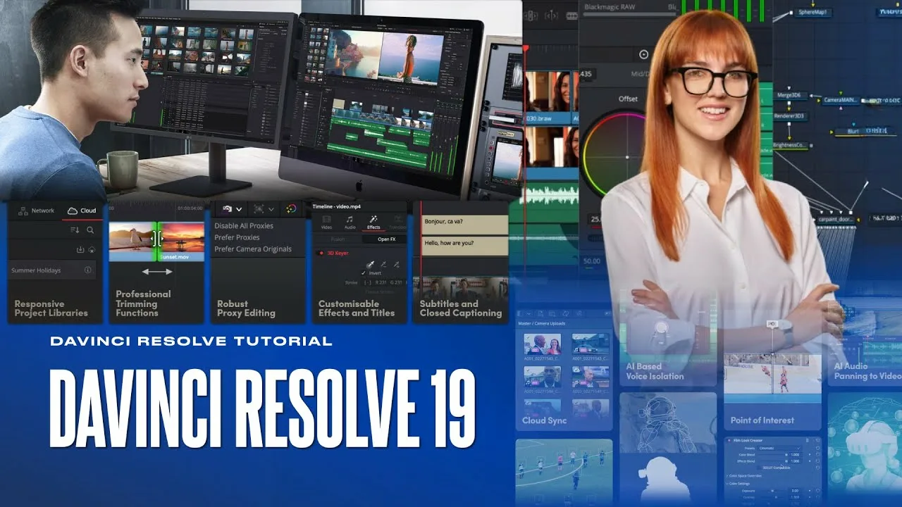 Они Снова это сделали! Davinci Resolve 19 лучшая программа для монтажа и  цветокоррекции видео в 2024