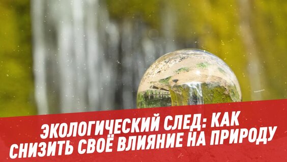 Экологический след: как снизить своё влияние на природу — Видео от Радио «Маяк»