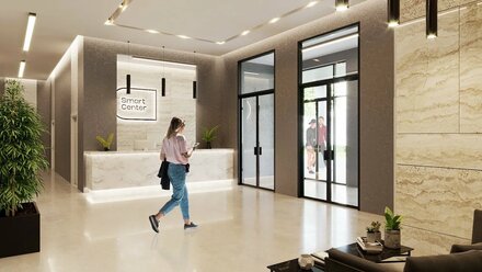 Дизайн интерьера МФК Smart Гранитная 3D — Interior Design Smart Center 3D View