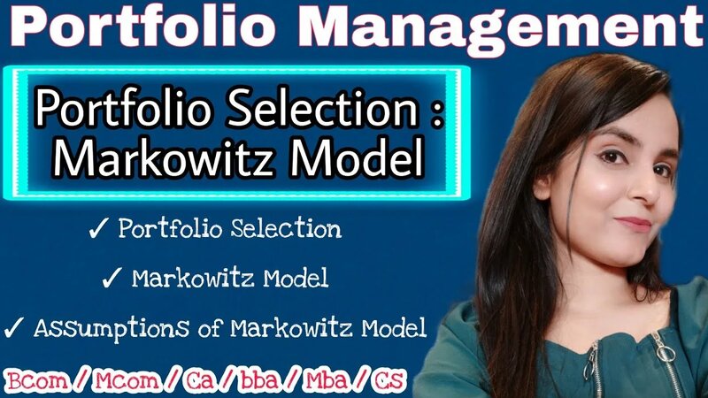 Portfolio selection - Markowitz model | markowitz portfolio theory ...