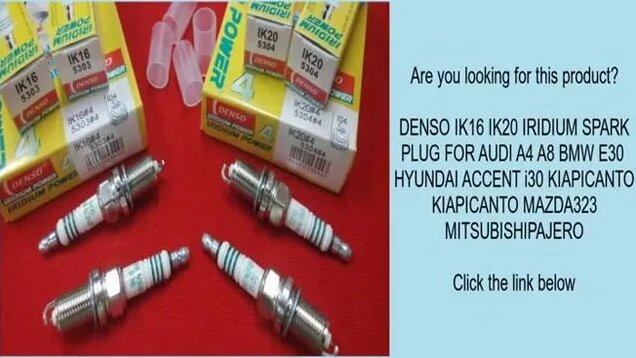 Denso IK16 IK20 iridium spark plug for audi A4 A8 BMW E30 hyundai ...