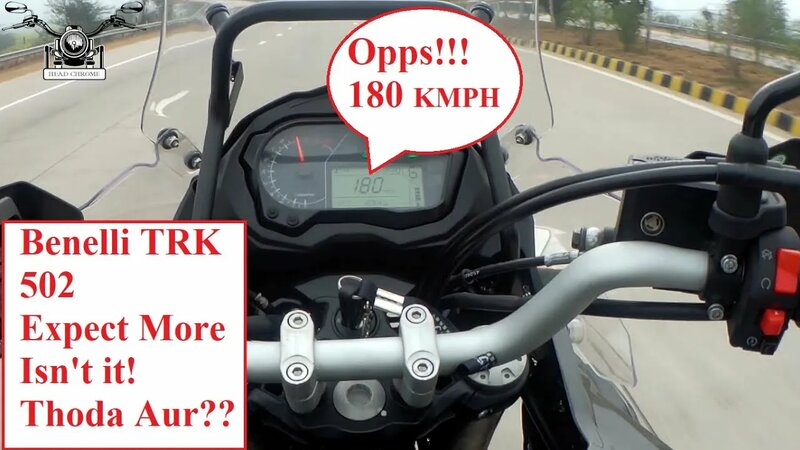 Top Speed of Benelli TRK 502! Is it???? Aur thoda speed honi chahiye ...