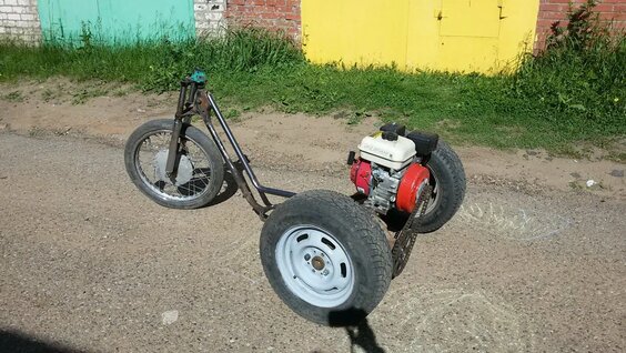 Сделал мощный трицикл из мотоцикла Урал (фото + описание)