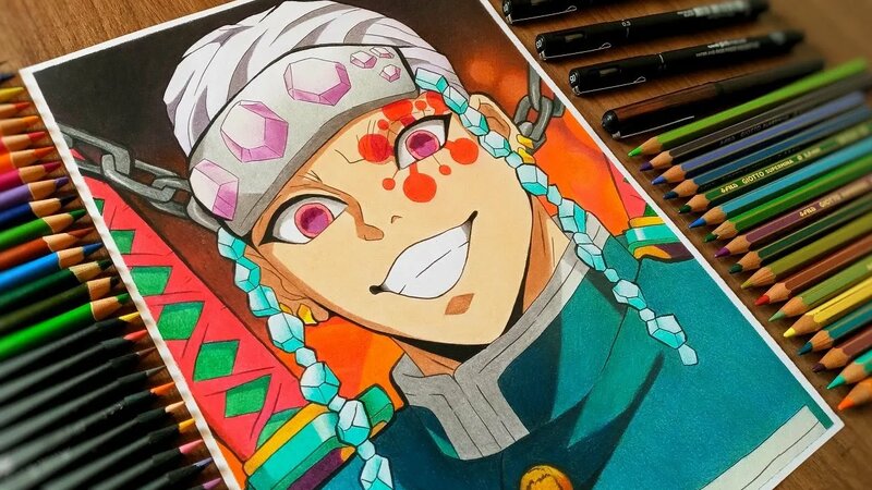 Drawing Tengen Uzui (Kimetsu no Yaiba/Demon Slayer) - Смотреть онлайн в ...