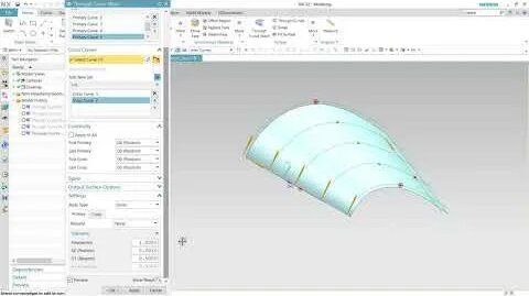 Through Curve Mesh 1 - Nx Dersleri - Смотреть онлайн в поиске Яндекса ...