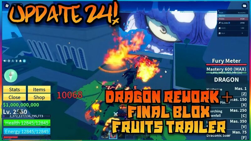 Blox Fruits Dragon Rework + Update 24 Trailer Reaction NEW Fruit ...