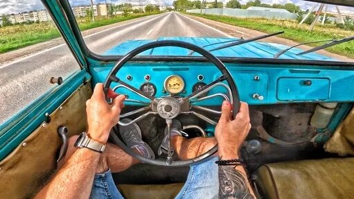 1976 SMZ S-3D (for the disabled) - POV TEST Drive - Смотреть онлайн в ...