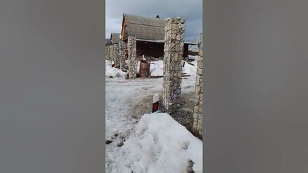 забор из габионы первый проект 2023.
