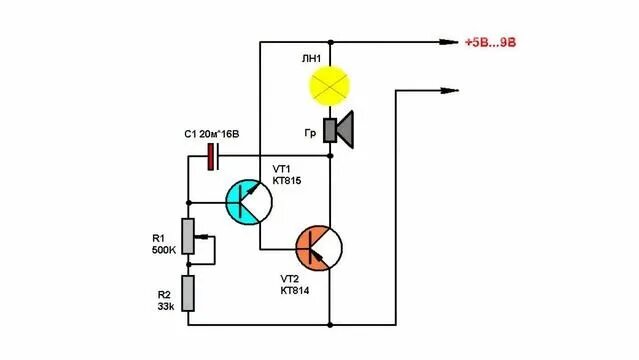 Несимметричный мультивибратор на транзисторах - Смотреть онлайн в ...