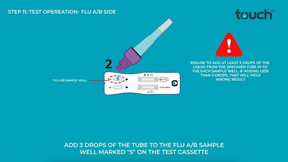 How to use: Covid-19 and Flu A/B Rapid Antigen Combo Test Kit- Self ...