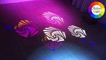 Инсталляция светомузыки Led wash 19 15 и Led spot 90w