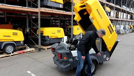 Atlas Copco обзор нового поколения малых дизельных компрессоров Атлас Копко