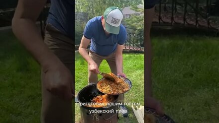 Приготовил нашим гостям гостевого дома luxurybani настоящий узбекский плов.