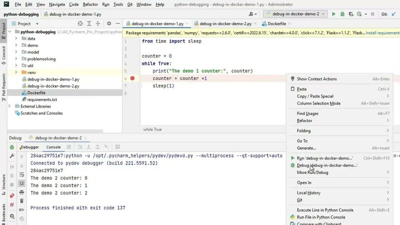 Debug Python Application in Docker using PyCharm - Смотреть онлайн в ...