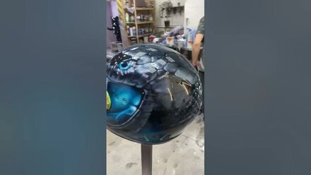 Snake helmet. Black mamba! #airbrush